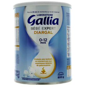 1° âge - Lait Bébé Expert Diargal - 0 à 12 mois - 800 g