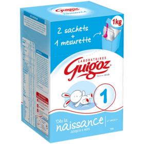 1er AGE - Lait en Poudre - Lot de 2 sachets x 500 g + 1 mesurette