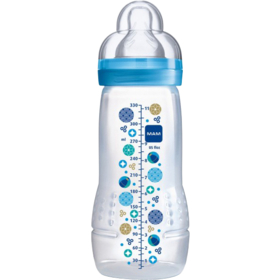 2e AGE - Biberon Débit Rapide Cercle Bleu - 330 ml