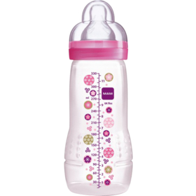 2e AGE - Biberon Débit Rapide Rose - 330 ml
