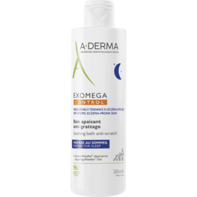 A-Derma Exomega Control bain apaisant anti-grattage 200ml – soin peau atopique