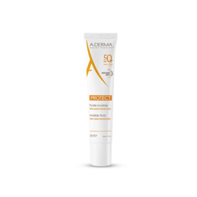 A-Derma Protect Protect Fluide Invisible Spf50+ Peaux Fragiles Mixtes A Grasses 40ml