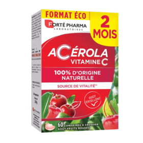 Forté Pharma Acérola Vitamine C 60 comprimés à croquer