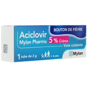 Aciclovir - Crème pour Bouton de Fièvre - 2 g