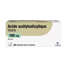 Acide Acétylsalicylique 100 mg Mylan 30 comprimés