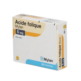 Viatris Acide Folique 5mg 20 comprimés