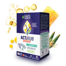 Santé Verte Actirub Enfants goût framboise 20 sachets