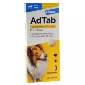 AdTab Chiens entre 22 et 45 kg 3 comprimés