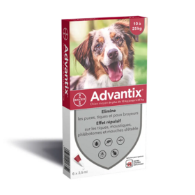 Advantix Chien Moyen 10-25kg 6 pipettes