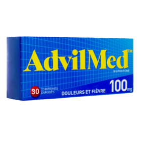 Advil 100 mg Enfant 30 comprimés enrobés – Médicament contre la fièvre et la douleur
