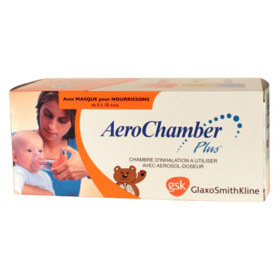 AEROCHAMBER PLUS - Chambre d'Inhalation Pour Aerosol-Doseur + Masque pour Nourrissons
