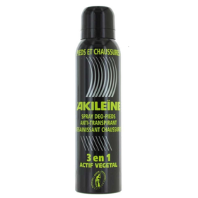 AKILEINE - Spray Deo-Pieds Anti-Transpirant Dont 33% Offert - 200 ml