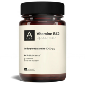 A-LAB Vitamine B12 Liposomale 45 gélules - Énergie  Équilibre nerveux Santé cardiovasculaire
