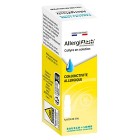 Bausch & Lomb Allergiflash Collyre 0,05 % – Solution ophtalmique antihistaminique (5 ml / unidoses)