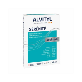 Alvityl Assimyl+ Sérénité résistance au stress 30 comprimés – complément équilibre émotionnel au Lactium®, L-tyrosine, safran et vitamine B6