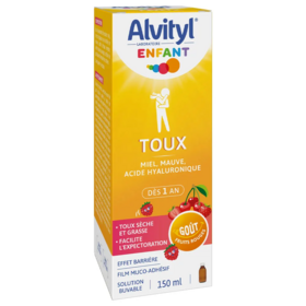Alvityl Enfant Toux Sèche Sirop 150 ml - Toux sèche et grasse dès 1 an