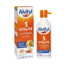 Alvityl Vitalité Solution Buvable Multivitaminée 150 ml – Fatigue et vitalité, dès 3 ans