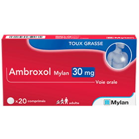 Ambroxol 30 mg - Troubles de la sécrétion bronchique - 20 comprimés sécables
