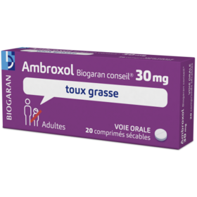 Ambroxol - Toux Grasse - 20 comprimés sécables