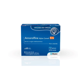 Amorolfine 5 % Vernis à Ongles pour mycose  2,50 ml