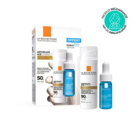 La Roche Posay Anthelios Age Correct Crème Solaire Visage 50ml  + Sérum Hyalu B5 10ml