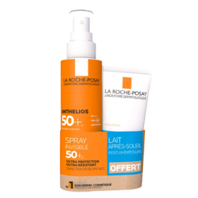La Roche-Posay Anthelios DUO Spray protection solaire corps SPF50+ 200 ml et Après-soleil Post-UV Exposure Offert