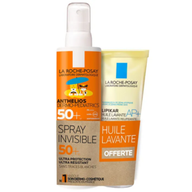 La Roche-Posay Anthelios Dermo-Pediatrics SPF50+ Spray Invisible 200ml + Huile Lavante Lipikar Offerte