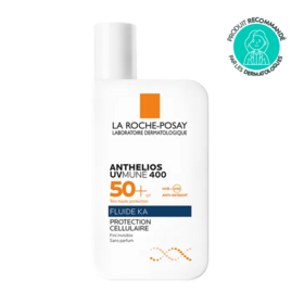 La Roche-Posay Anthelios UVMune 400 fluide SPF50+ 50 ml — fluide solaire sans parfum protection UVA ultra-longs peaux sensibles