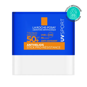 La Roche-Posay Anthelios UVSport stick SPF50+ 10 g — stick solaire pro-résistance activités intenses tous types de peaux