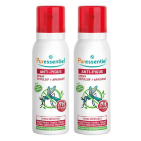 ANTI-PIQUE - Spray Répulsif et Apaisant - Lot de 2 x 75 ml