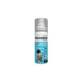 Biocanina Shampoing mousse sans rinçage antiparasitaire chien et chat 150 ml