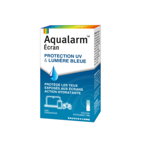 Aqualarm Écran Protection UV & Lumière Bleue – Collyre yeux secs 10 ml