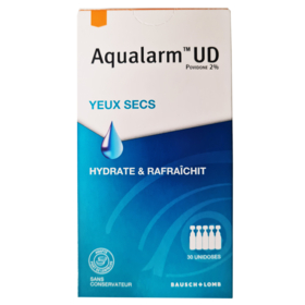 AQUALARM - Yeux Secs - Collyre Hydrate & Lubrifie la Surface Oculaire - 30 Unidoses