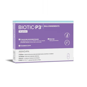 Aragan Biotic P3 Ballonnements 20 gelules