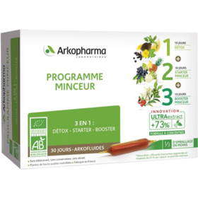ARKOFLUIDES - Programme Minceur Bio 3 en 1 - 30 ampoules