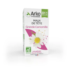 Arkopharma Arkogélules Grande Camomille BIO Confort cérébral & migraines 45 gélules