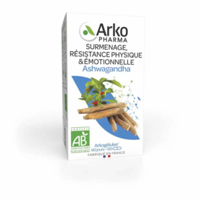 Arkopharma Arkogélules BIO Ashwagandha 120 gélules - Surmenage Résistance physiques et emotionnelle