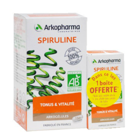 Arkopharma Arkogélules Spiruline Bio 150 gélules + 1 boite 45 gélules offerte