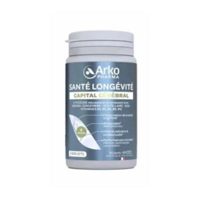 Arkopharma Santé longévité capital cérébral 60 gélules — complément mémoire et concentration