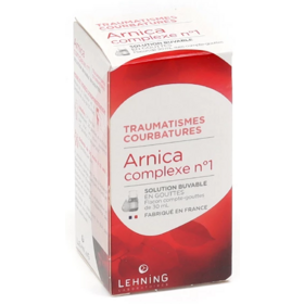 Arnica Complexe n°1 Traumatismes et Courbatures Solution Buvable en Gouttes - 30 ml