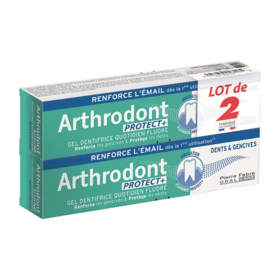 Arthrodont Protect+ Gel dentifrice dents et gencives 2 x 75 ml – Protection gencives sensibles