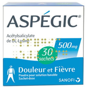 Aspégic 500 mg - 30 sachets en poudre à diluer