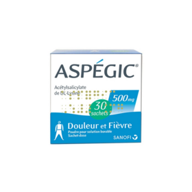 Aspégic 500 mg - 30 sachets en poudre à diluer