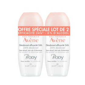 Avène Body Duo Déodorant Efficacité 24h 2 x 50 ml