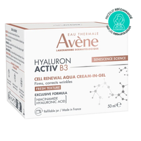 Avène Hyaluron Activ B3 Aqua Gel Crème Régénération Cellulaire 50 ml – Anti-âge global & texture fraîche