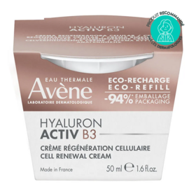 Avène Hyaluron Activ B3 Recharge Crème Jour Régénération Cellulaire 50 ml – Éco-recharge Anti-âge