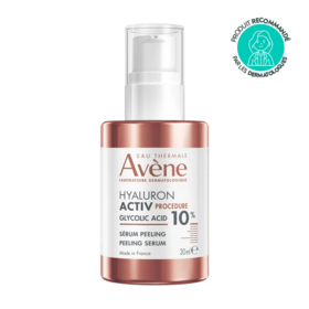 Avène Hyaluron Activ procedure sérum peeling 10% acide glycolique 30ml – soin resurfaçant nuit