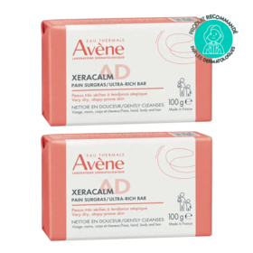 Avène Xeracalm A.D Pain nettoyant surgras 2x100 g - Soin peau sèche atopique