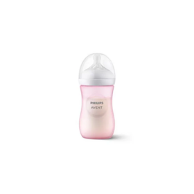 Philips Avent Natural response biberon 1 mois et plus rose 260 ml – biberon tétine réponse naturelle anti-fuite sans BPA