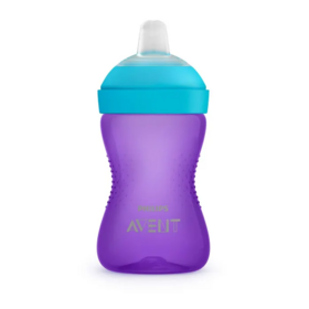 Philips Avent tasse à bec souple My Grippy 9 mois et plus 300 ml – tasse apprentissage anti-fuites antidérapante ergonomique